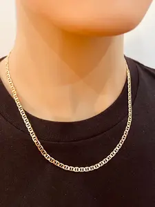 Gold Filled Mariner Chain | 3mm 18kt Gold Chain Necklace in 18"–24" Lengths