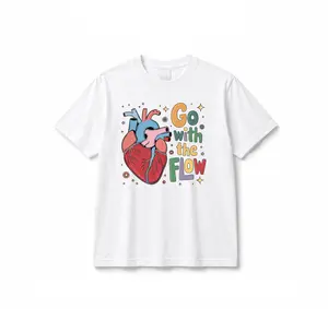 Go with the Flow Shirt, Retro Anatomy Heart Graphic, Self Love Tee, Cardiology, Human Heart T-shirt, Cardiac Nurse Sweatshirt, Cardio Therapy