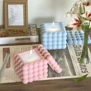 Silicone Casting Molds Set, Rectangular Resin Molds with Lid, DIY Craft Supplies, Handmade and Creative Projects, Wax Melts