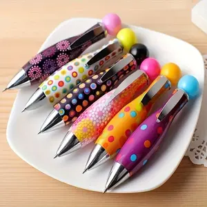 6pcs/set Small Bowling Mini Six-Color Twist Round Ballpoint Pen, Back to School, School Supplies, Kawaii Stationery, Writing Pens, Student Pen, Study Tool