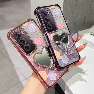 1 Piece Colorful pictures Reno12 Flexible Anti-Fingerprint And Stand Phone Case Cover Suitable For OPPO Reno12 - Ideal For Travel