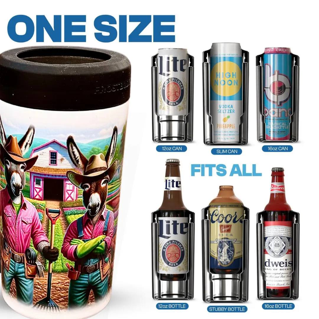 Donkey Designs | FrostBuddy Can Cooler | A Sweet Sip!