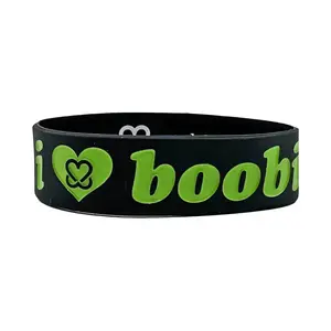 i love boobies! Classic Bracelet - Black Lime