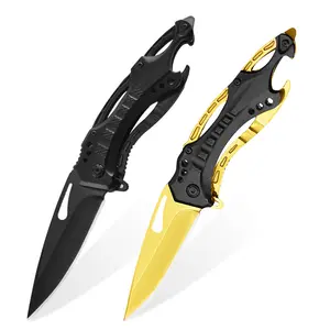 Stainless Steel Multi-functional Folding Knife - Camping Survival High-hardness Multi-functional Tool Folding Knife for Outdoor Survival - Fruit Knife edc