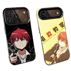 Anime A-Assassination C-Classroom Karma Akabane Phone Cases For iPhone 17 Promax Pro Air 16 Plus 15 14 13 12 11 White Black Mattle Shockproof Protective Cover Gift For Birthday Christmas Halloween