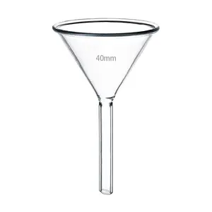 40mm Mini 3.3 Borosilicate Glass Short Stem Funnel for Filling Bottles Automotive Oil Filter Science Labs Kitchen Use