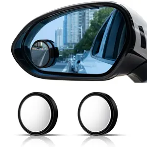 Car Rearview Mirror, 2 Counts 360 Degree Adjustable Blind Spot Mirror, Wide Angle Mirror, Car Exterior Accessories for Car Safety