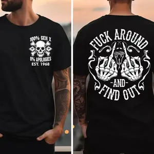 Funny tee Year Fuck Around And Find Out T-shirt, Skeleton Heart Sweasthirt, Skeleton Fuck Hoodie, Adult Humor Shirt, Double Sided Humor Shirt
