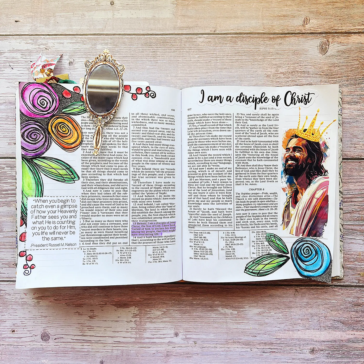 I am a Disciple of Christ Scripture Journaling Page Kit Devotional Writing
