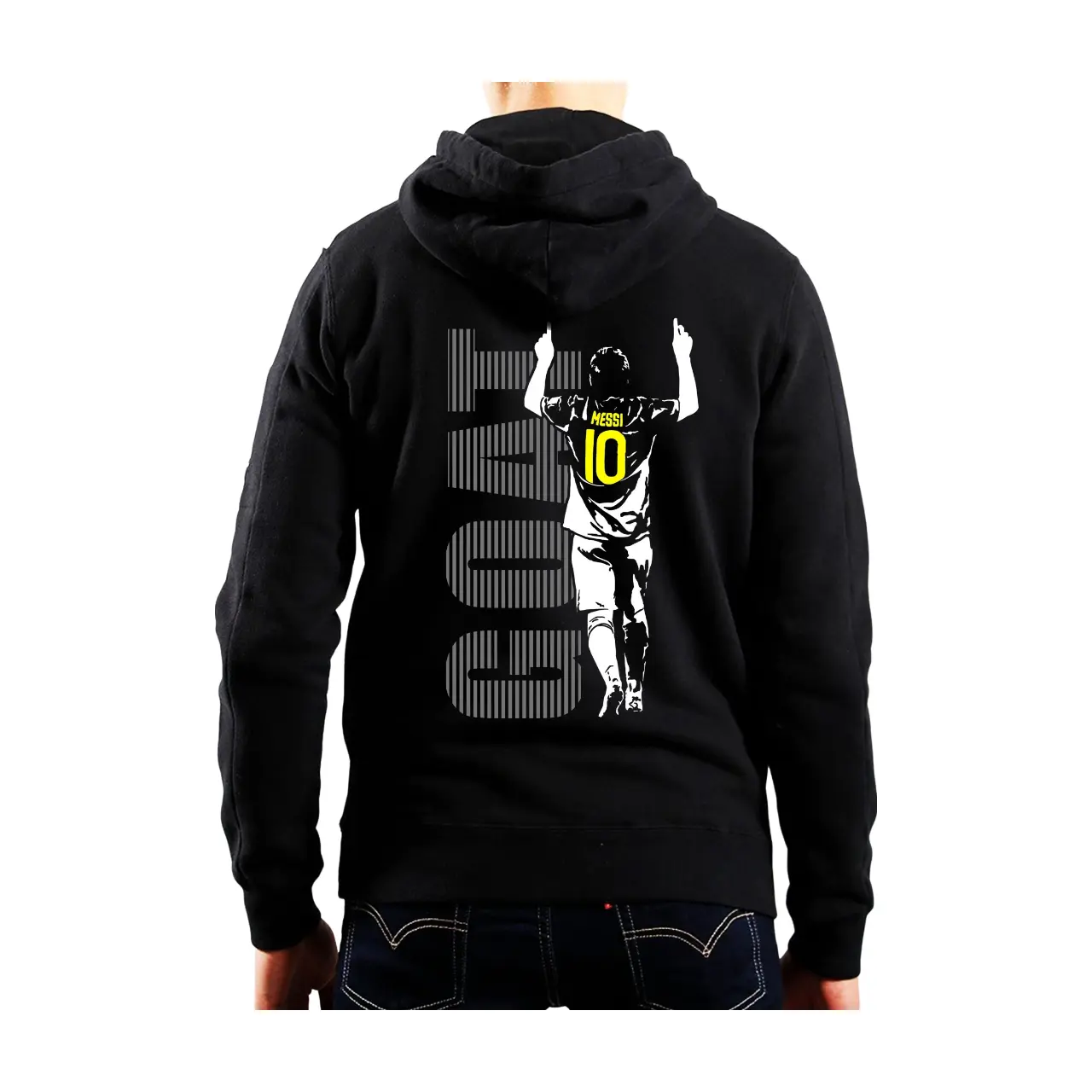 Messi h.o.o.d.i.e leo argentina the goat long sleeve Casual Cotton