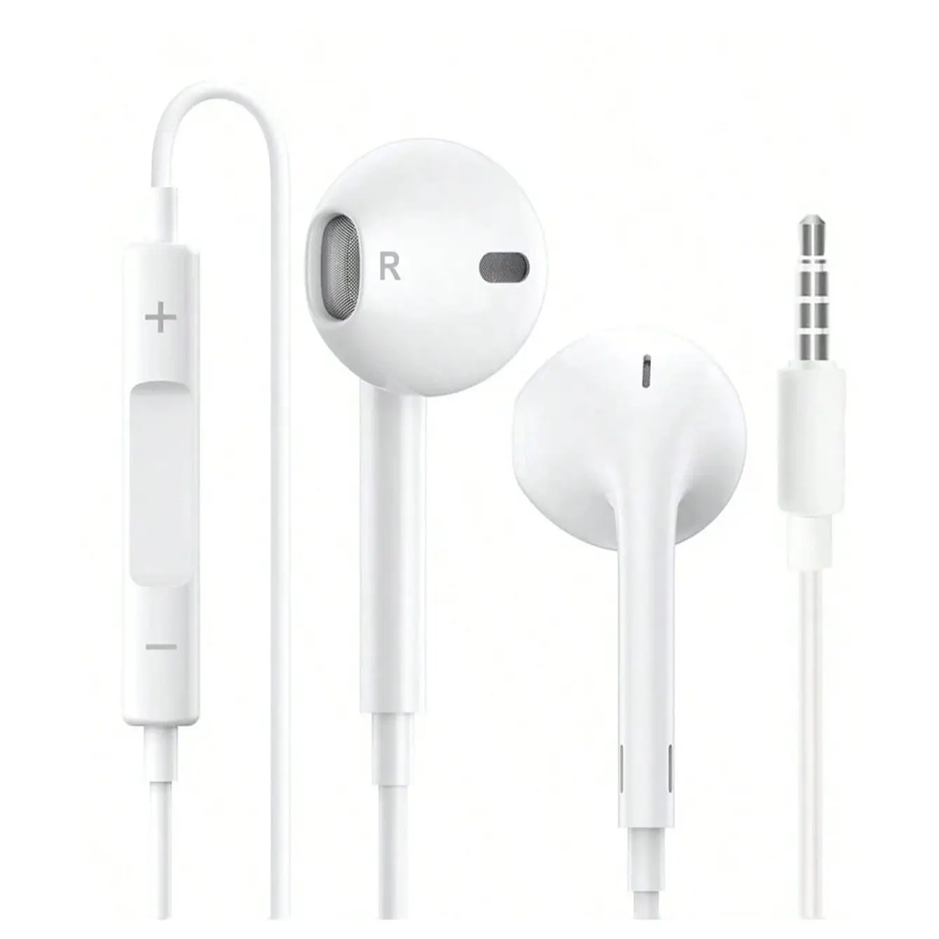 High-Quality Wired Earphones 3.5mm Headphones Jack, Compatible with Smartphones/ipads 3.5mm Jacks, Ideal for Mp3 & Ipod Use, Essential Audio Accessory