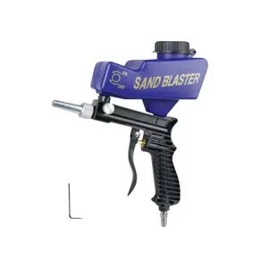 Portable Air Sandblasting Gun, Handheld Sandblasting Tool for Metal Refinishing and DIY Projects, Compact Design for Home Use