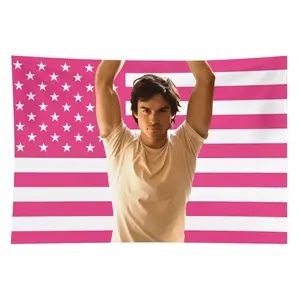 1x The Vampire Diaries Damon Salvatore Wall Banner, 3x5ft Durable Fabric with 4 Grommets, Indoor/Outdoor Home Decor Tapestry for Bedroom, Living Room Decor, Party summerwins
