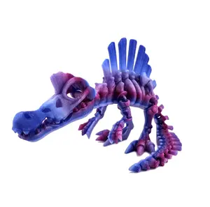 Prospect 3D - The Bone Yard - Jumbo Stewart's 7 Inches Tall Dinosaur Skeleton with Detailed Bone Structure and Playful Grin for Dino Enthusiasts