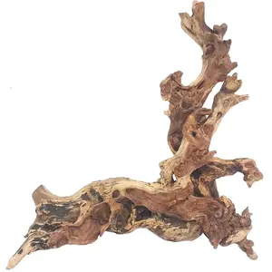 Natural Aquarium Driftwood – Large 7–15in Coral Driftwood for Fish Tank & Reptile Terrarium Decor, Real Wood Branch Trunk for Aquascaping, Betta, Lizard, Turtle Habitat