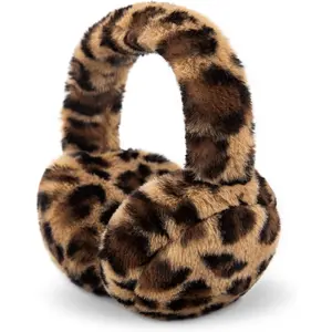 Graduation Gift Winter Ear Muffs for Women Girls Faux Fur Cute White Earmuffs Fluffy Ear Warmers Foldable Ear Covers Outdoor