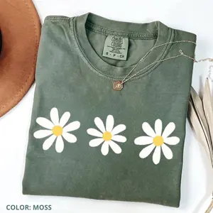 Comfort Colors Daisy Shirt, Wildflower Shirt, Floral Shirt Gift, Gift For Her, Summer Shirt, Daisy Women Shirt