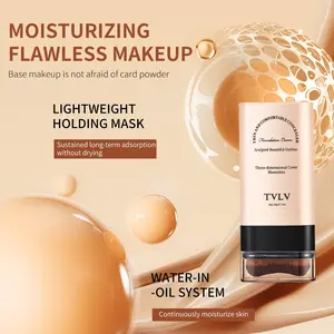 Concealer Foundation Stick, 2-in-1 Long-Lasting Camouflage Foundation and Concealer with Brush, Creamy Full Coverage for Dark Circles & Blemishes, Clean formula, Suitable for all skin types, Available in 5 shades.
