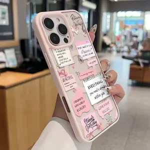 Vintage Sticky Note Affirmation  Magnetic Phone Case With Magnetic Ring Design Exuding A Minimalist and premium functional vibe anti-yellowing slim and fitanti-yellowing for iPhone 16 15 14 13 12 Pro Max Samsung Galaxy S25 24 23 22