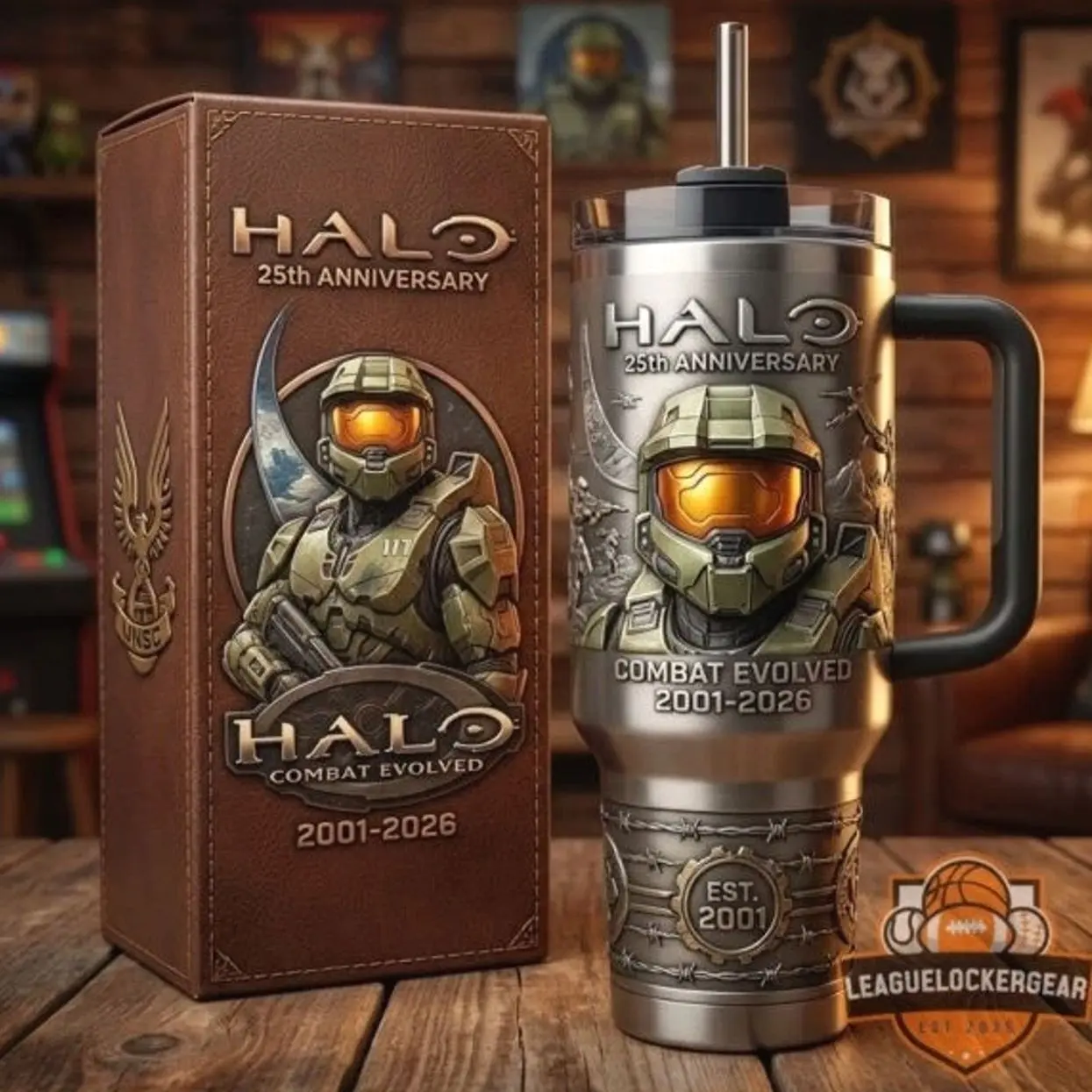 Halo 25th Anniversary Combat Evolved 2001-2026 Tumbler With Handle