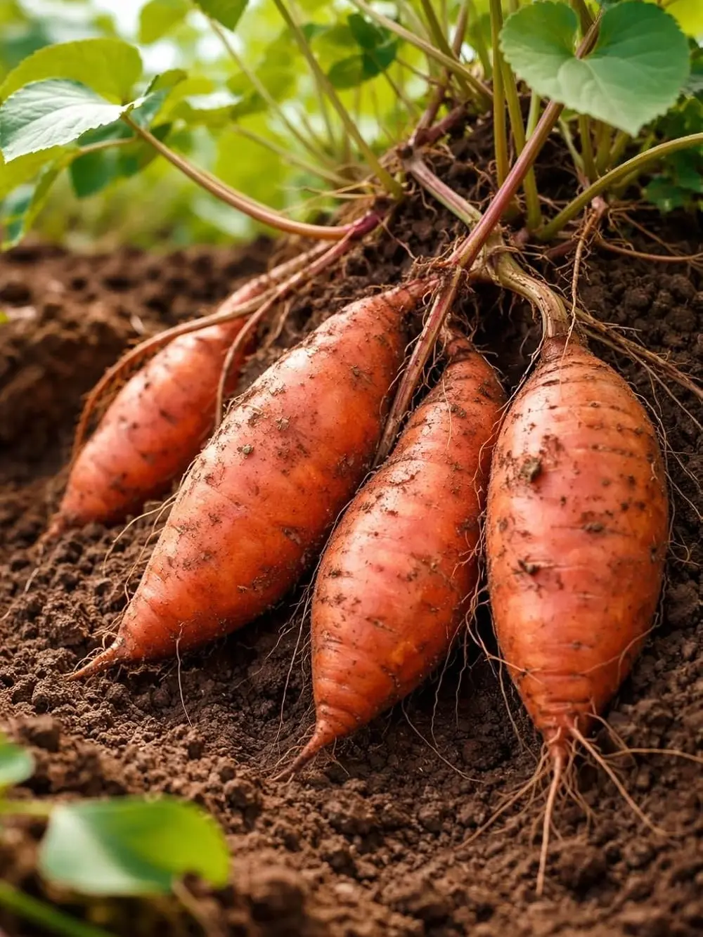 Orange Sweet Potato Slips for Planting – Non-GMO Heirloom Sweet Potato Plants – High Yield Garden Starts – Easy to Grow Vegetable Plants for Home Garden, Raised Beds & Containers (5 Slips)