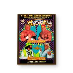 WWF Wrestlemania 8 Hulk Hogan Sid Justice Macho Man Ric Flair Poster 16