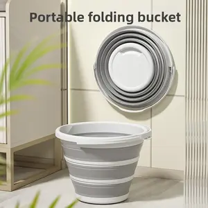Portable Thickened Folding Fishing Bucket, Multi-Functional Large Capacity, Space-Saving, Lightweight, Ideal for Home, Camping, Travel