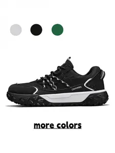 Men's Outdoor Casual Sneakers, Breathable Mesh & Rugged Anti-slip Sole, Vintage Hiking Shoes for Light Activities