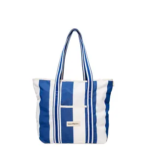 business & pleasure co. Beach Bag in Crew Mediterranean Blue Stripe