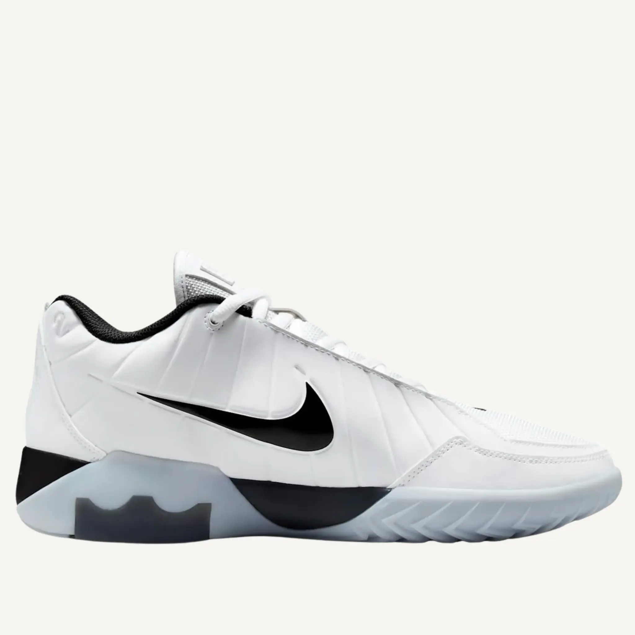Nike Men's White/Black LeBron Witness 9 Athletic Sneakers - Male Indoor Court Footwear, HQ8034-100 (No Lid), Lightweight, Foam, Outdoor