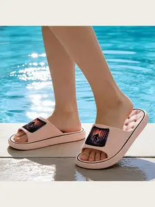 Bigfoot Silhouette Forest Sunset Slippers Men Women Comfortable Fleece Lined Non-Slip Indoor Outdoor Winter Warm Cozy Home Shoes Sasquatch Nature Print Footwear