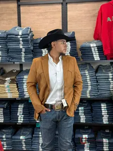 PLATINI CAMEL GAMUZA SUEDE RANCHER BLAZER -BLZ9444