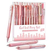 12PCS Pink(black ink*11+Highlighter*1)