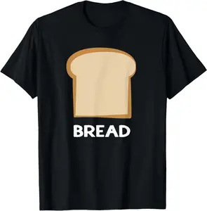 100% Cotton Unisex Bread Design Slice of Bread T-Shirt