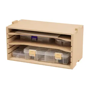 Wooden Mold Making Tools Storage Box, Model Paint Organizer with MDF Material, Model Kit Tool Organizer Rack, Paint Rack, Brush/Tool Holder Suitable for Tamiya and Gundam Tools, GK5