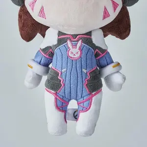 20CM Game Overwatch D.Va Cosplay Plush  Cute Soft Plush Doll Body Dress Up Stuffed Plushie Toys Birthday Gift