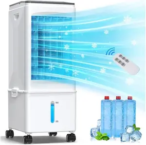 Portable Air Conditioners, Portable AC Unit, Evaporative Air Cooler w/ 2.5 Gal Tank, Fast Cooling, 3 Speeds, Windowless Air Conditioner w/7H Timer, Swamp Cooler for Room Home Office Garage