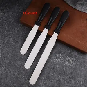 Stainless Steel Frosting Spatula, 1 Count Smooth Cake Icing Spatula, Cake Decorating Tool, Baking Utensil