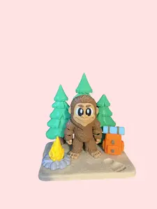 3D Printed Articulating Big Foot Diorama