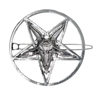 Baphomet Circle Hair Clip