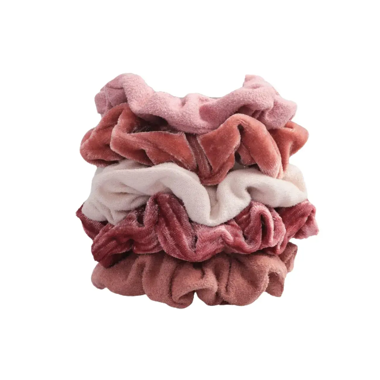 Velvet Scrunchies - Blush/Mauve Velvet Scrunchies - Blush/Mauve