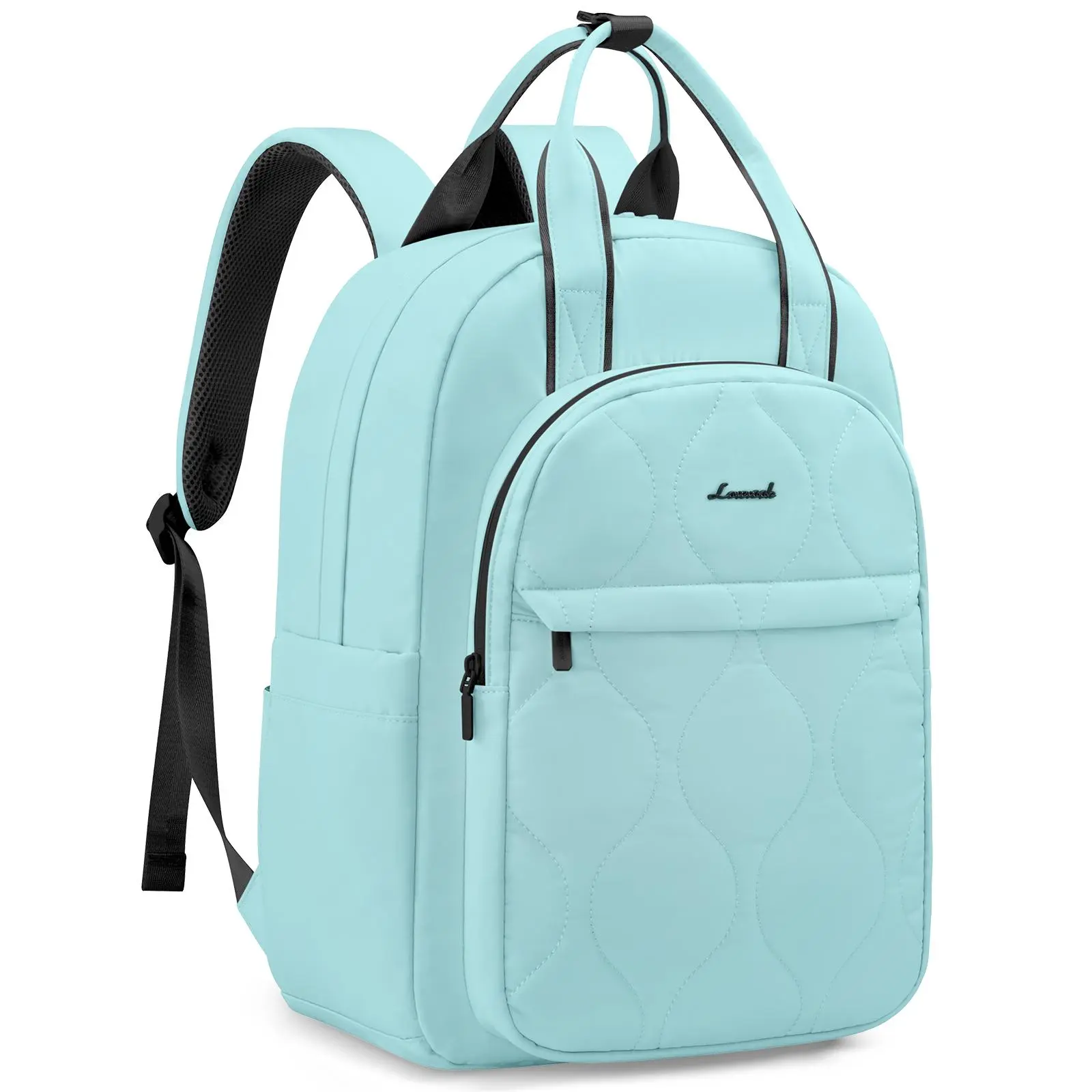 LOVEVOOK Laptop Backpack for Women, Fits for 15.6 Inch Laptop Bag. Puffer Daypack with Laptop-protective Padding. Lightweight Travel Backpack Purse, Work Backpack Woman for College, Commute and Travel