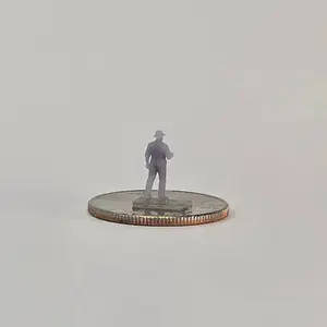 N Scale Farmer with Hat – 12mm Country Railroad Figure