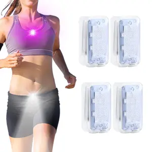Running lights for Runners LED RGB Rechargeable Clip on Light Strobe Lights for Car Motorcycle Bike