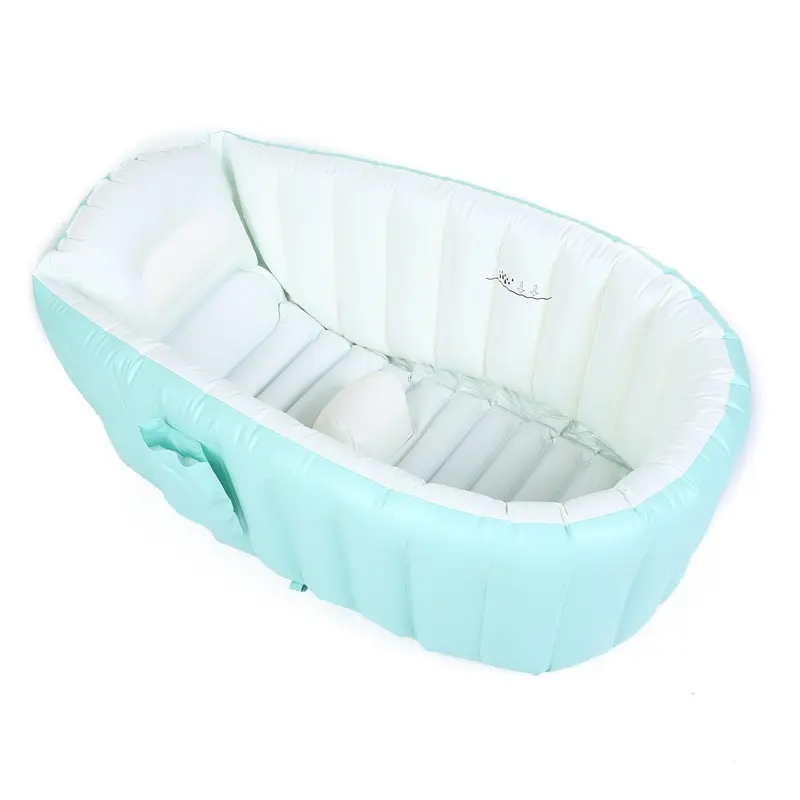 Foldable Inflatable Baby Bath Tub for Newborns, Home Use Infant Bubble Bath Basin, Suitable for 0-3 Years Old Children, Comfortable Design, Infant Bathtub