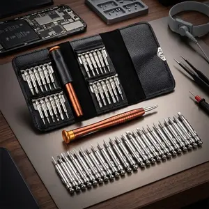 Professional Precision Screwdriver Set for Electronics Repair, Mini Tool Kit with Multiple Bits for Phone Laptop Watch & Small Appliance Disassembly, Anti-Slip Handle Portable Repair Tools for Digital Devices