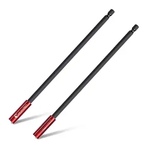 2 count 12inch   Drill Bit Extension Holder for Impact Driver,1/4" Hex Shank S2 Steel   Extension,Drill Bit Extender