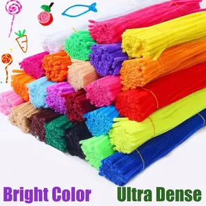 201 Chenille Yarn Sticks, Chenille Stems for Handcrafting, These Twisted Sticks are Perfect for Creative Projects and Home Decor, as well as Making Bouquets and Art Crafts.