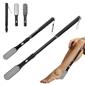 Toe Gap Cleaning Brush, 18.82"-25.98" Telescopic Toe Cleaning Brush Long Handle, Toe Scrubber for Deep Cleaning and Exfoliating for Women and Men Elderly