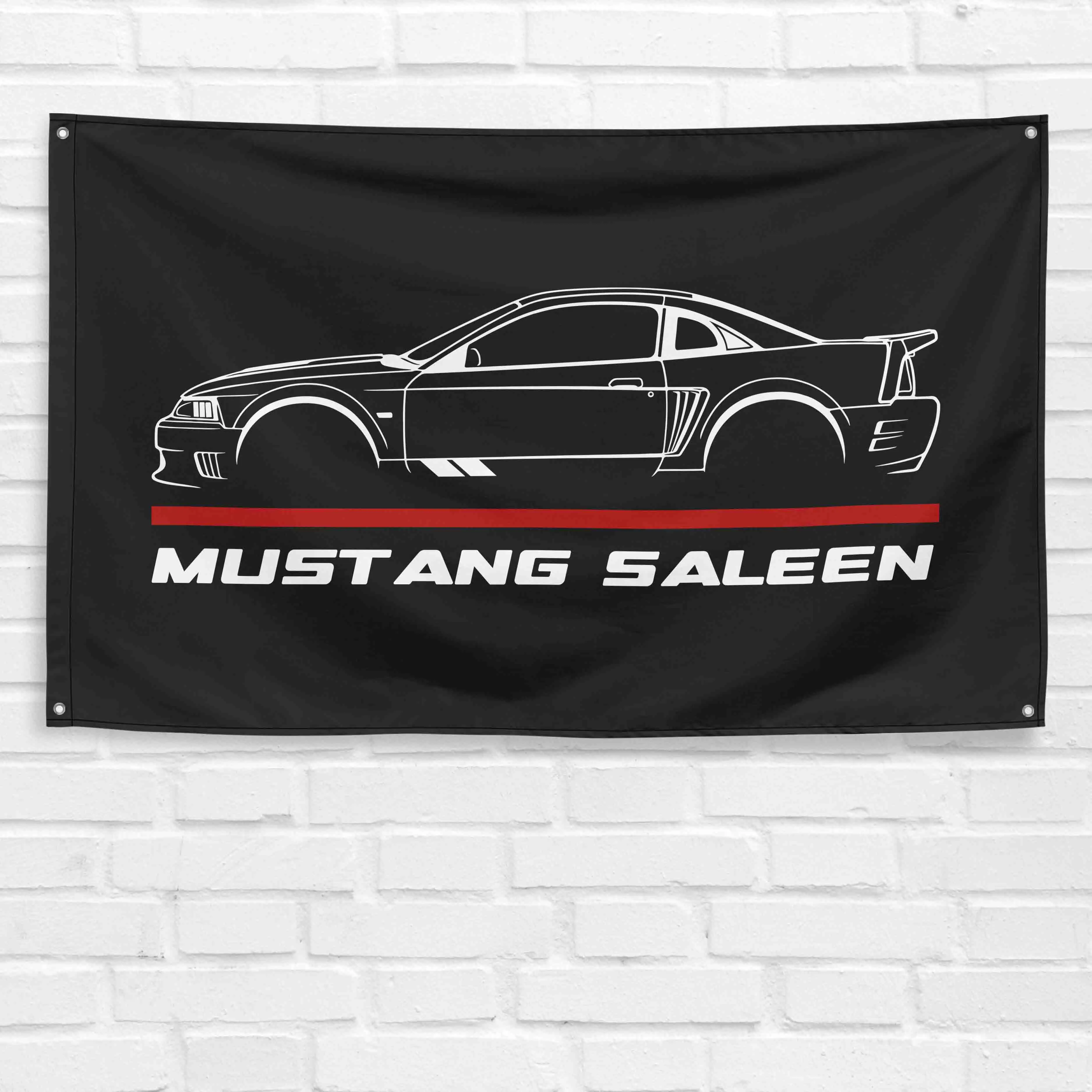 2004 Mustang Saleen 3x5 ft Flag Banner, Lightweight Hanging Decoration for Garage Wall, Birthday Gift (Home & Festive Party Supplies)